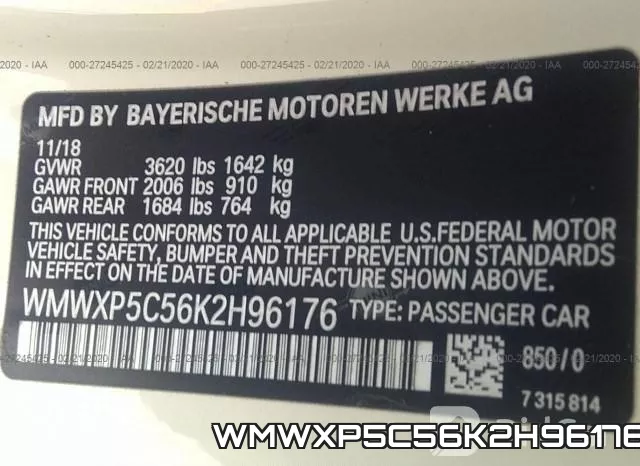 WMWXP5C56K2H96176 фото 10