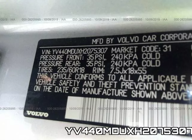 YV440MDUXH2075307 фото 10