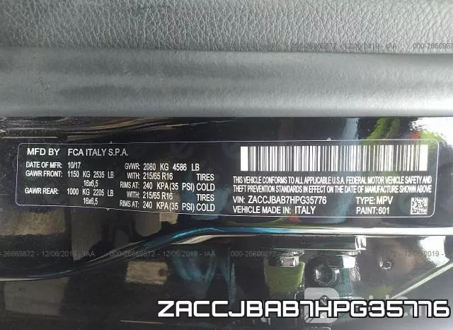 ZACCJBAB7HPG35776 фото 10