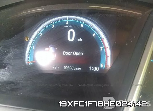 19XFC1F78HE024142 фото 8
