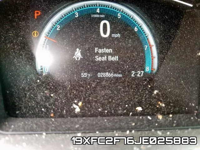 19XFC2F76JE025883 фото 9
