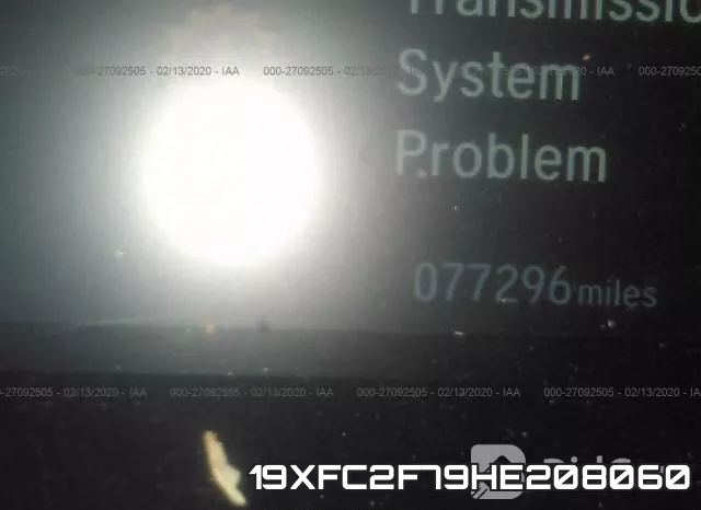 19XFC2F79HE208060 фото 8
