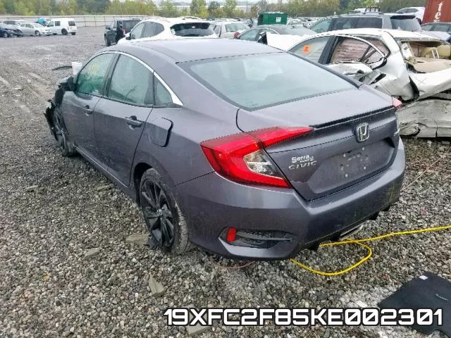 19XFC2F85KE002301 фото 4