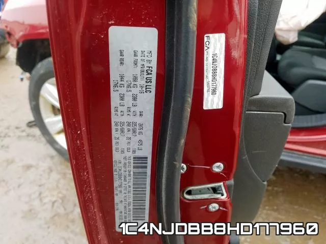 1C4NJDBB8HD177960 фото 2