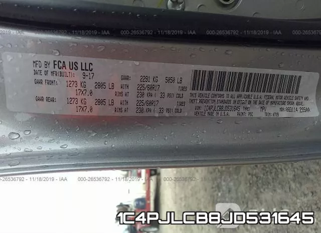 1C4PJLCB8JD531645 фото 10