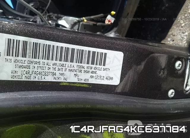 1C4RJFAG4KC637784 фото 10