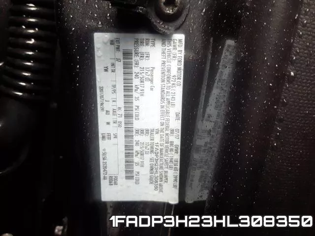 1FADP3H23HL308350 фото 2