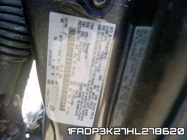 1FADP3K27HL278620 фото 2