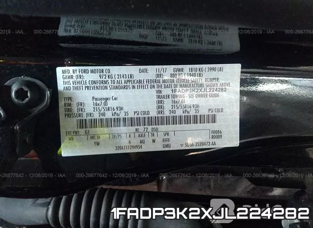 1FADP3K2XJL224282 фото 10