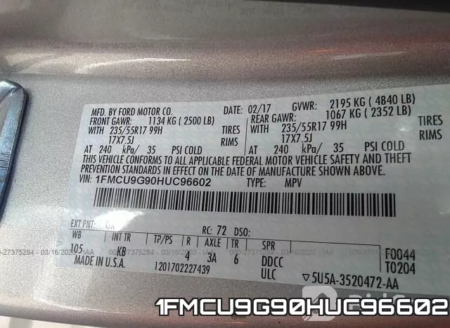 1FMCU9G90HUC96602 фото 10