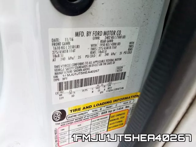 1FMJU1JT5HEA40267 фото 2