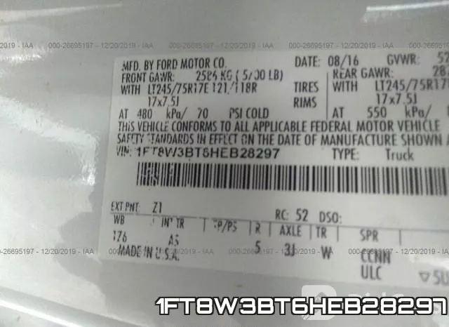 1FT8W3BT6HEB28297 фото 10