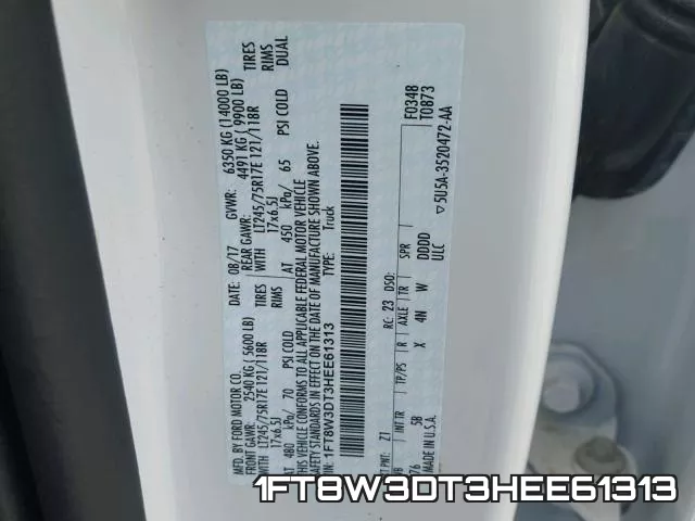 1FT8W3DT3HEE61313 фото 2