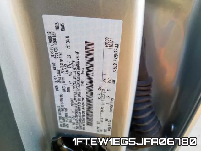 1FTEW1EG5JFA06780 фото 2