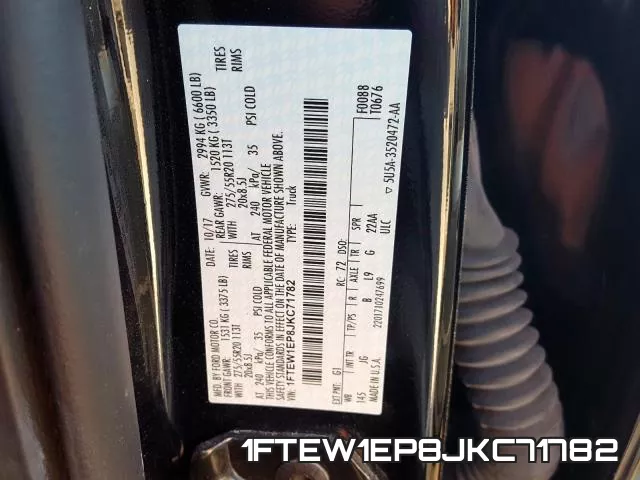 1FTEW1EP8JKC71782 фото 2