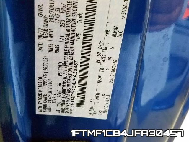 1FTMF1CB4JFA30457 фото 2