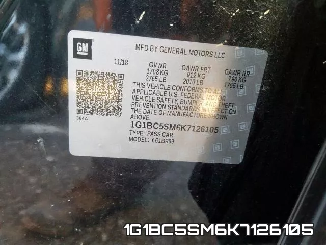 1G1BC5SM6K7126105 фото 2