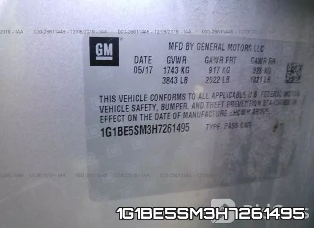 1G1BE5SM3H7261495 фото 10