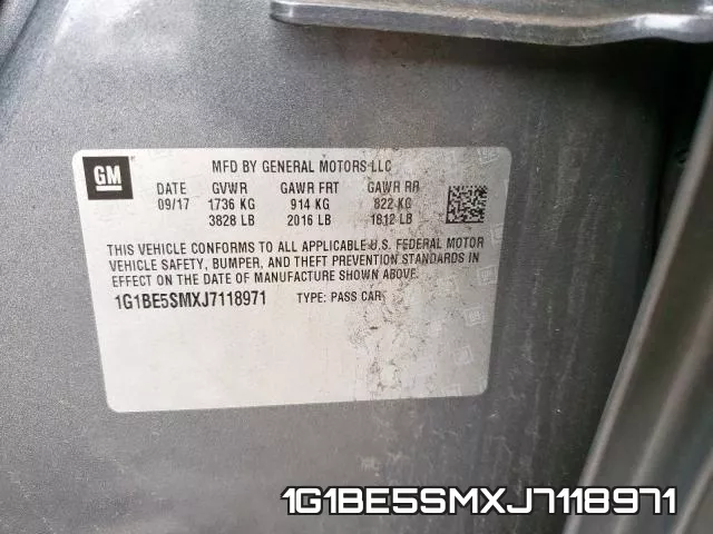 1G1BE5SMXJ7118971 фото 2