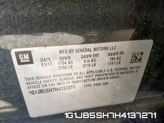 1G1JB5SH7H4137271 фото 2