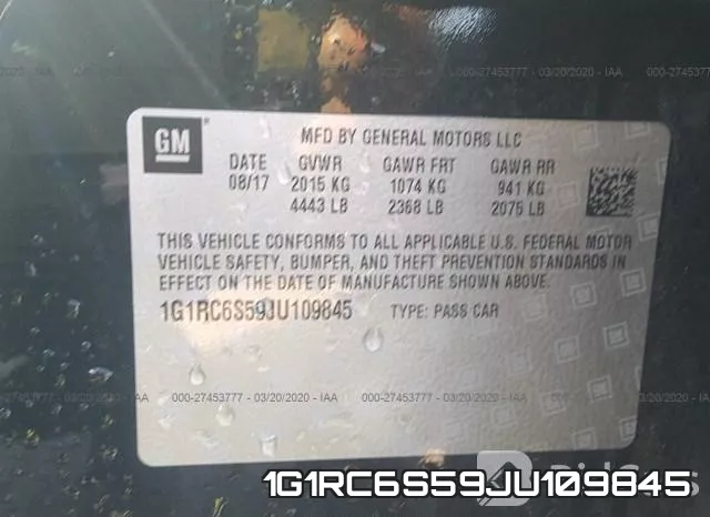 1G1RC6S59JU109845 фото 10