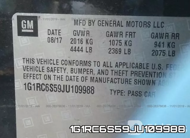 1G1RC6S59JU109988 фото 10