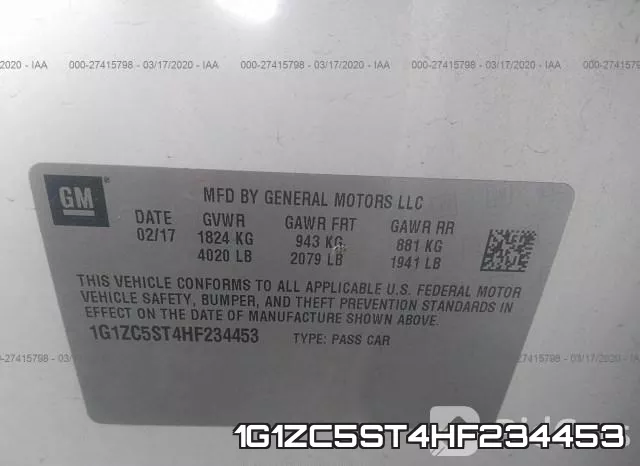 1G1ZC5ST4HF234453 фото 10