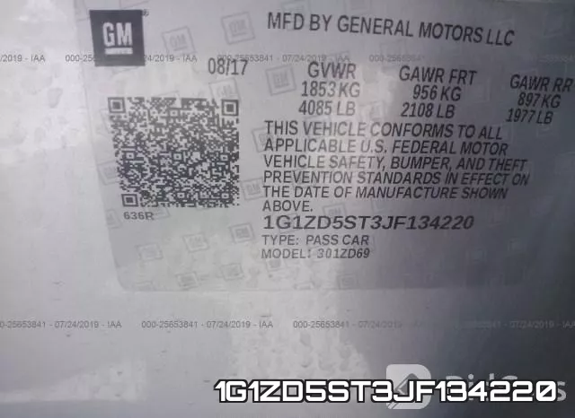 1G1ZD5ST3JF134220 фото 10