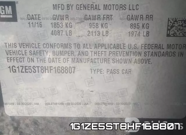 1G1ZE5ST8HF168807 фото 10