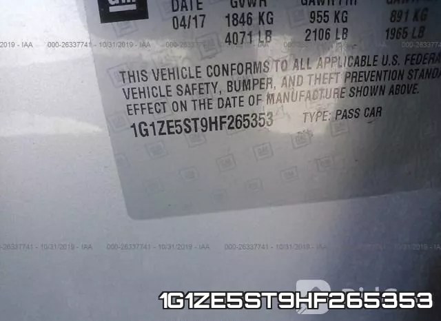 1G1ZE5ST9HF265353 фото 10