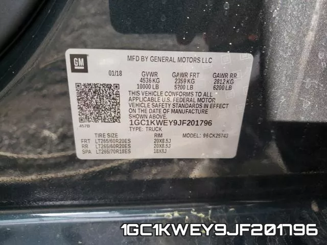 1GC1KWEY9JF201796 фото 2