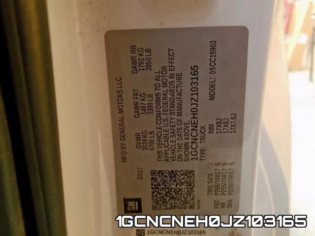 1GCNCNEH0JZ103165 фото 2