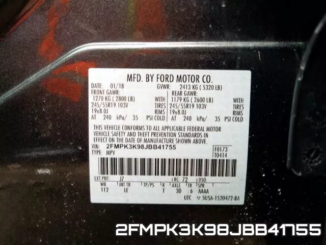 2FMPK3K98JBB41755 фото 2