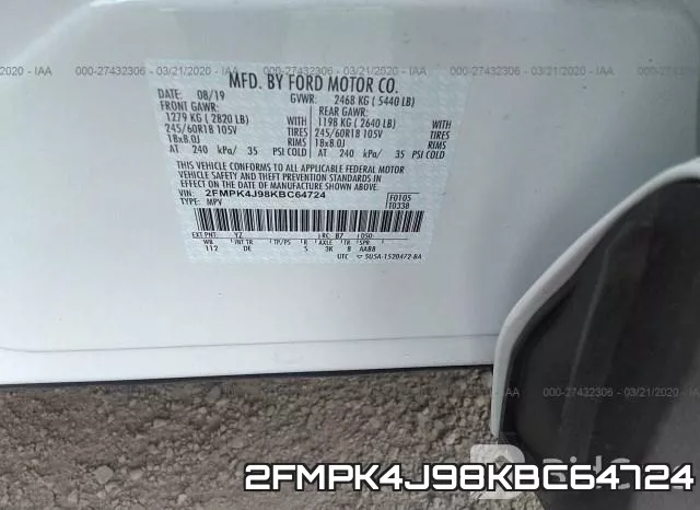 2FMPK4J98KBC64724 фото 10