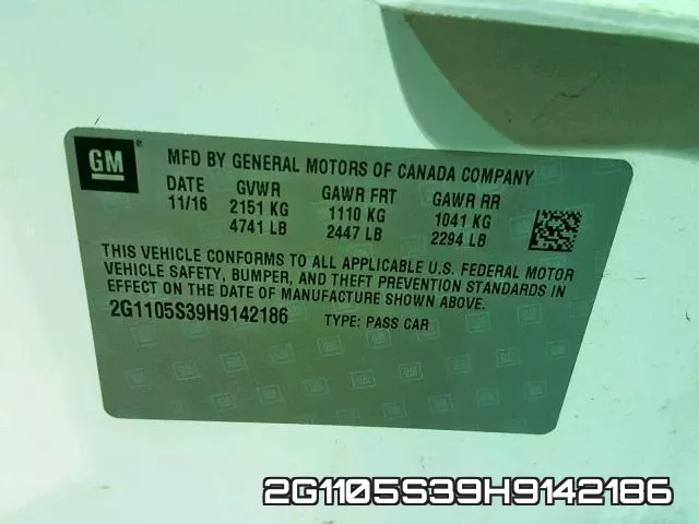 2G1105S39H9142186 фото 2