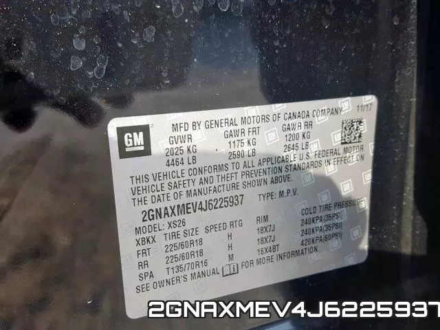 2GNAXMEV4J6225937 фото 2