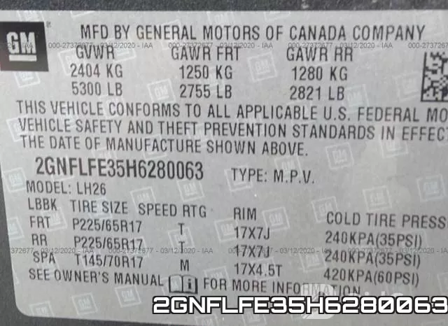 2GNFLFE35H6280063 фото 10