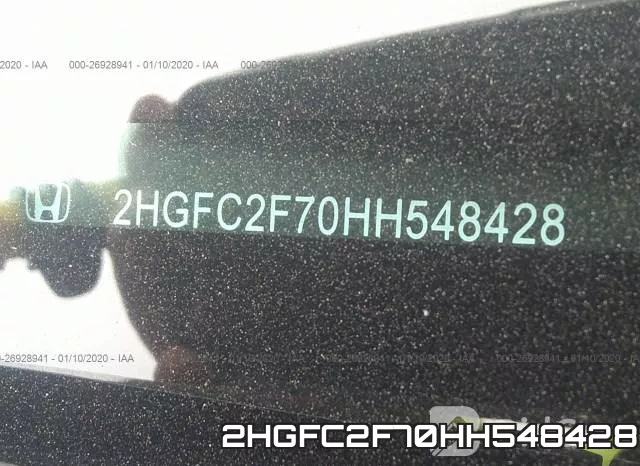 2HGFC2F70HH548428 фото 10