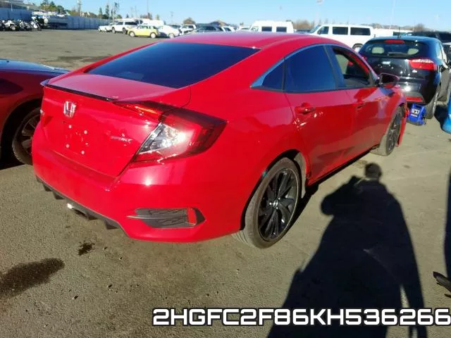 2HGFC2F86KH536266 фото 5