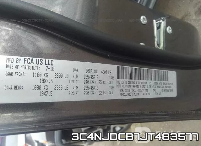3C4NJDCB7JT483577 фото 10