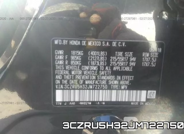 3CZRU5H32JM722750 фото 10