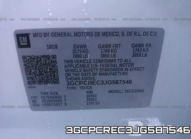 3GCPCREC3JG587546 фото 10