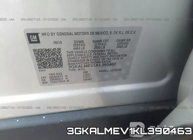 3GKALMEV1KL390463 фото 10