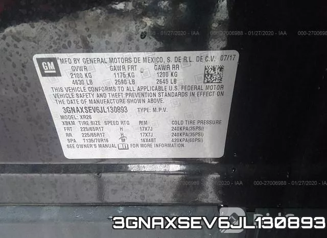 3GNAXSEV6JL130893 фото 10