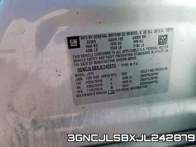 3GNCJLSBXJL242879 фото 2