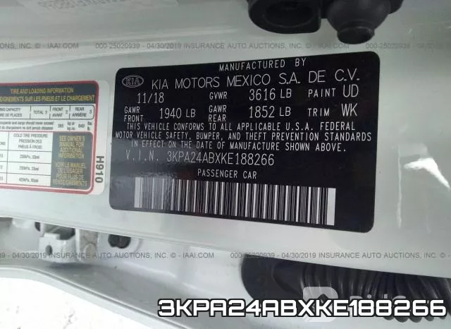 3KPA24ABXKE188266 фото 10