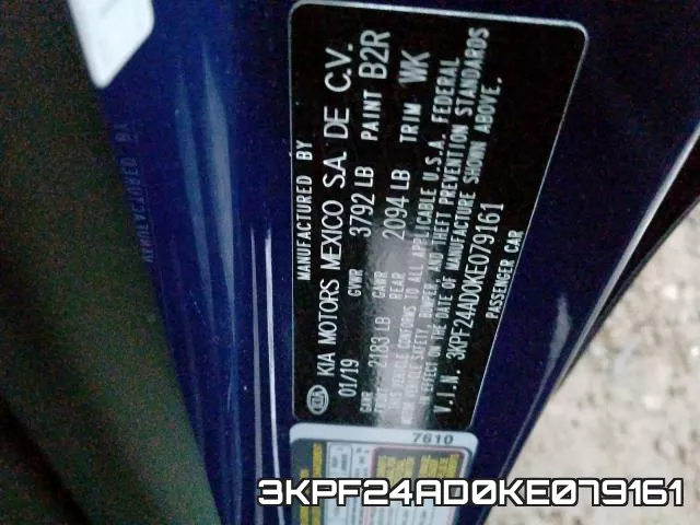 3KPF24AD0KE079161 фото 2