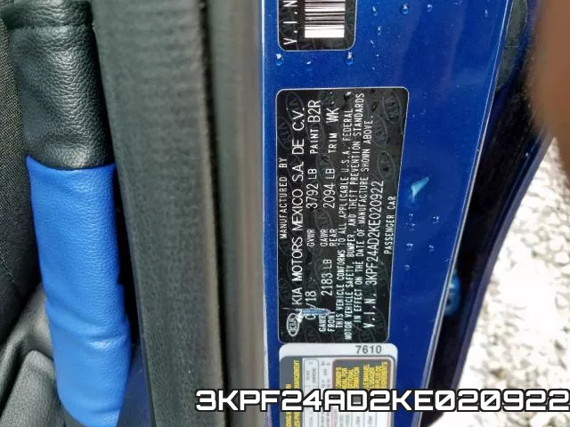 3KPF24AD2KE020922 фото 2