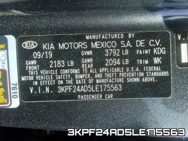 3KPF24AD5LE175563 фото 2