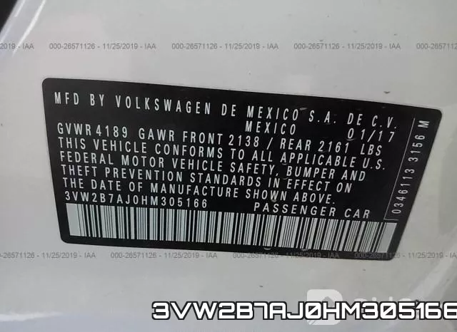 3VW2B7AJ0HM305166 фото 10